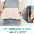 thumbnail image 3 of Relax Support - 100% Memory Foam Lumbar Support Pillow Back Pillow for Office Chair & Car, 3 of 8