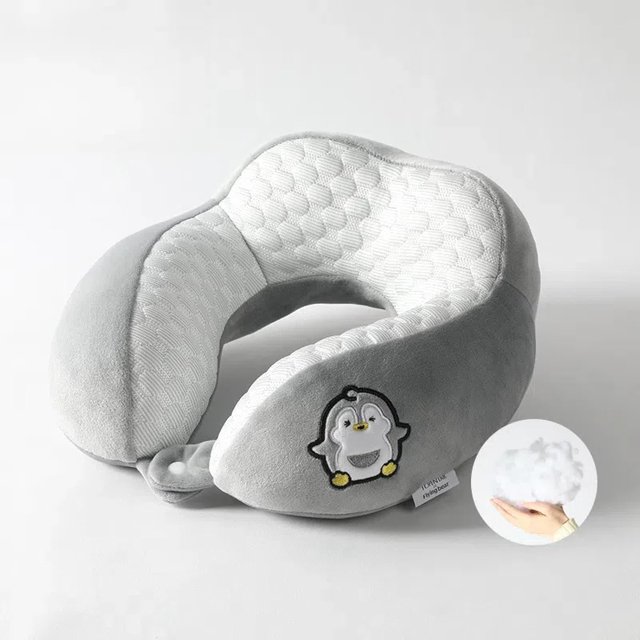 Oreiller en Forme de U en Forme de U Broderie Oreiller de Cou Oreiller de Sieste de Bureau Oreiller de Voyage Oreiller de Cou Coton pp Oreiller en Forme de U