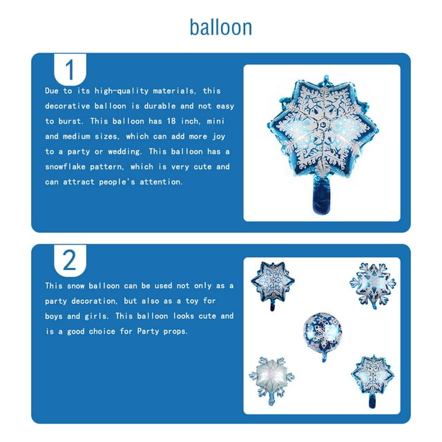 Balloons Birthday Decor Ornament Thicken Surface Home Decors Snowflake Shape Colorful Birthday Balloon 18 Inch Party Fitting Mini Snowflake