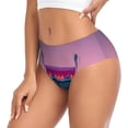 thumbnail image 2 of Balery Sunset Truck Highway Ropa Interior de Algodón para Mujer con Dibujo – Braguitas Cómodas y Elásticas, Estilo Clásico-Large, 2 of 6