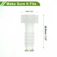 thumbnail image 5 of Unique Bargains 25/64" Hose ID 1/4" GTH Female Barb Fitting for Aquarium Plastic Clear 4 Pcs, 5 of 7