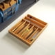thumbnail image 4 of Caja de Bambú para Tenedores, Caja Divisoria, Organizador de Bandejas para Cubiertos, Organizador de Cocina para Cubiertos y Plata., 4 of 5