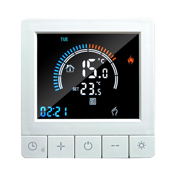 Thermostat,Underfloor Temperature Wall Ntc Warm Floor Display Ntc Warm With Child Lock Office Room With Lock Warm Floor Underfloor Lcd Display Ntc Lock Wifi Lcd Mewmewcat Lanru