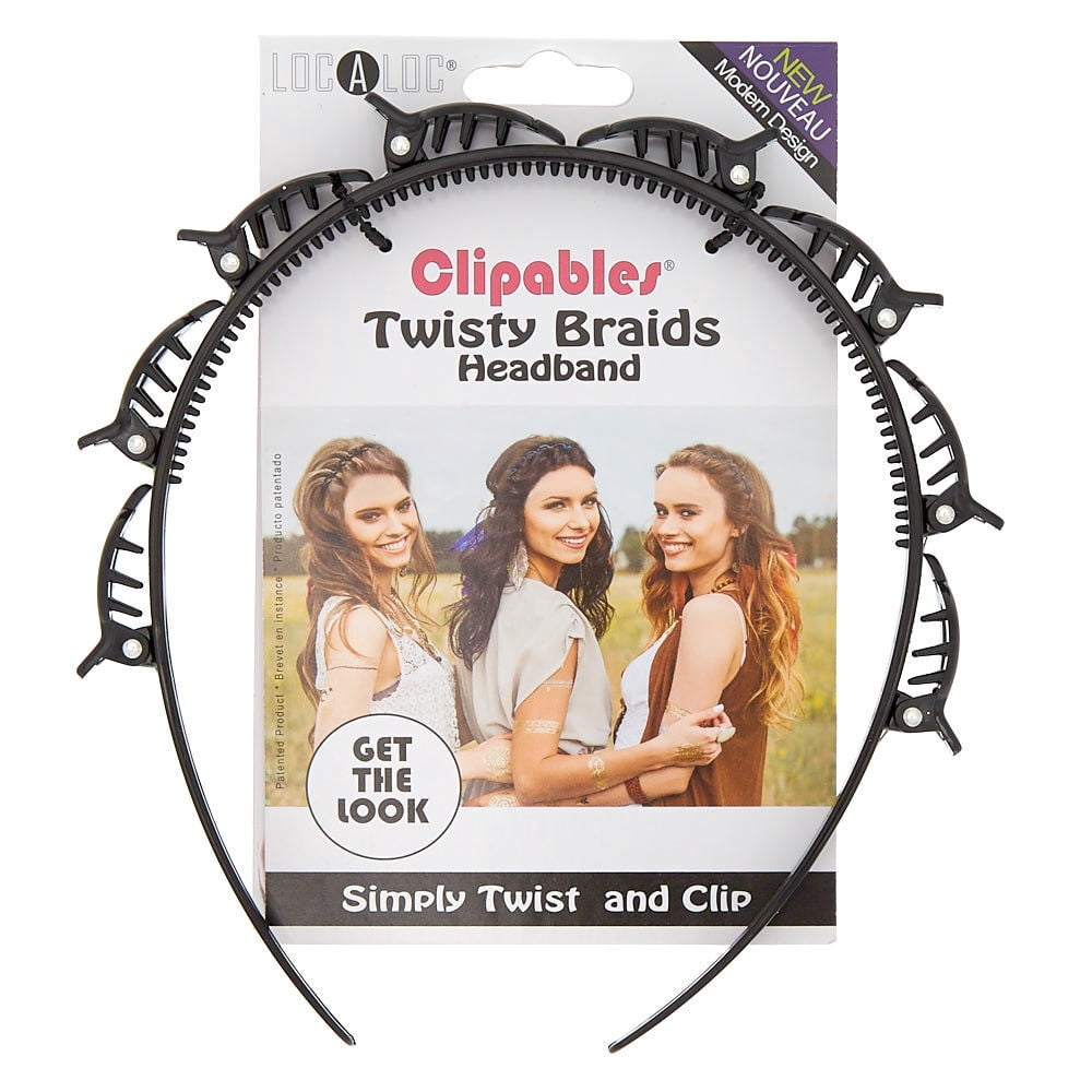 Localoc, Clip Twisty Braids Headband, Hair Accessory