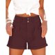thumbnail image 2 of Pantalones cortos de verano de cintura alta, pantalones cortos de verano para mujer, pantalones cortos altos de verano con bolsillos, pantalones cortos casuales para mujer, integración perfecta, 2 of 2