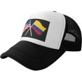 thumbnail image 1 of American and Colombia Flag Casual Baseball Cap Mesh Sports Cap, 1 of 8