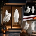thumbnail image 6 of PYURTEP Halloween Decorations Window Clings Decor, Reusable Large White Ghost Decal, Removable Glass Stickers for Home Window, Mirror Halloween Decor, 6 of 7