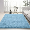 thumbnail image 6 of LOCHAS Soft Indoor Modern Area Rugs Fluffy Carpets for Living Room Bedroom Home Decor Nursery Rug, 5.3'x7.5',Cobalt Blue, 6 of 7