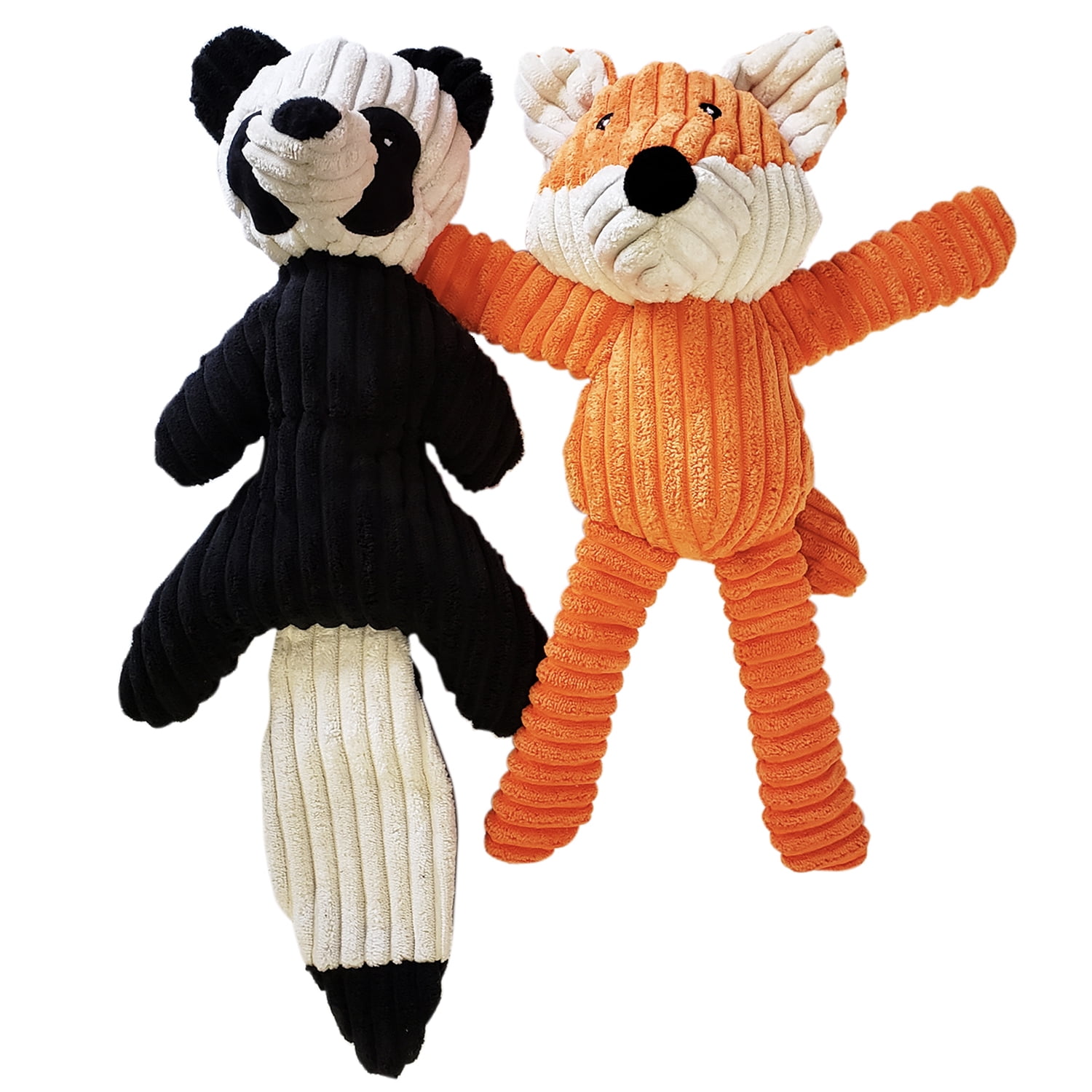 American Pet Supplies Plush Corduroy Chew Toys Set for Dogs and Puppies