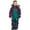 Green Snow Suit for Kids, variant on Maqroz Kids One Piece Snowsuit Toddler Girls Boys Ski Snowboard High Visibility Jumpsuits Winter Thicken Warm Waterproof Teen Snow Suit Overalls Insulated Coveralls with Hood, Sizes 1-15, Green