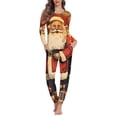 thumbnail image 2 of Conjuntos de pijamas de dos piezas para Mujer, ropa de dormir informal, jersey de Navidad, ropa de casa de manga larga, moda, 2 of 4