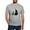 Heather Gray, variant on CafePress - Santa Cat & Mouse Fitted T Shirt - Fitted T-Shirt, Vintage Fit Soft Cotton Tee