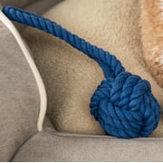 Harry Barker Cotton Rope Tug and Toss Dog Toy, Blue, Large