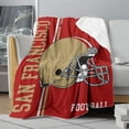 thumbnail image 2 of City Blanket Fleece for Men Women Warm Throw Blanket Double Layer Fabric Soft Bedding Set for Football Fans Gifts 50x60 Inch, 2 of 6