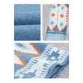 thumbnail image 6 of Cardigan for Women Long Sleeve Contrasting Color Print Open Front Knit Oversized Cardigan Dark Blue M, 6 of 7
