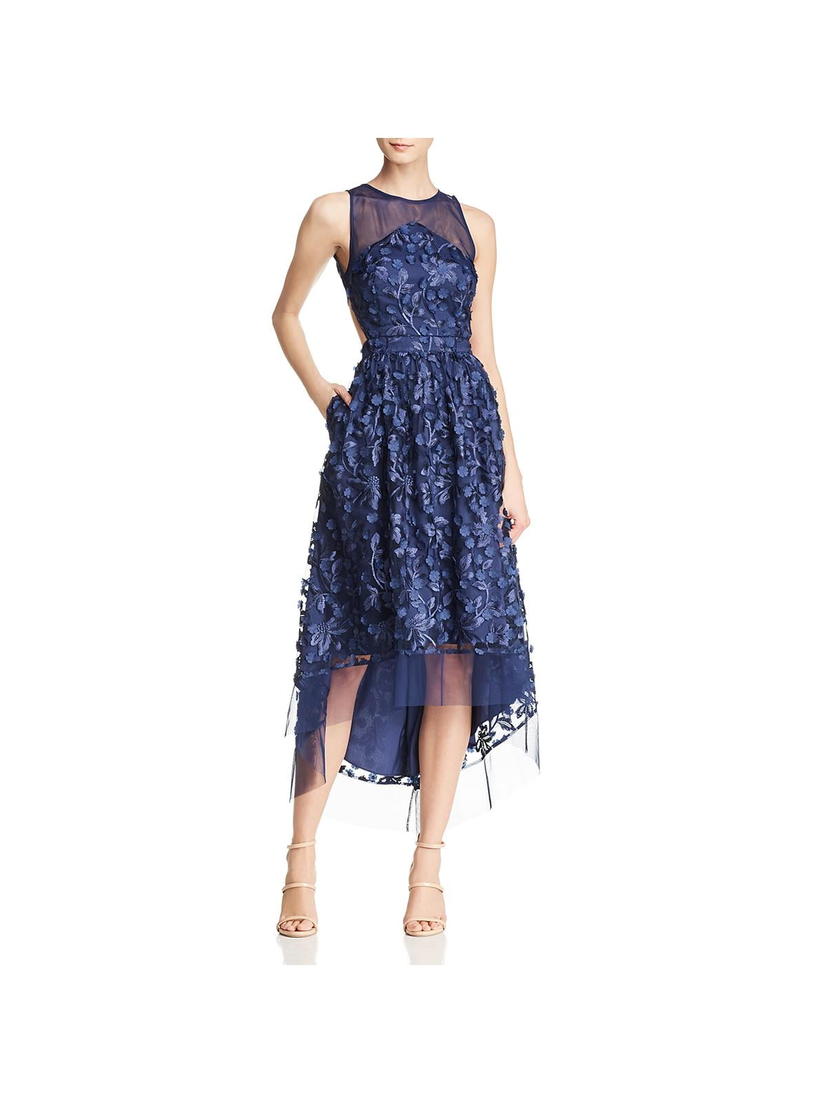 Aidan by Aidan Mattox - Aidan by Aidan Mattox Womens Open Back Floral Evening Dress - Walmart