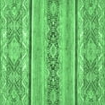 thumbnail image 1 of Ahgly Company Indoor Square Abstract Emerald Green Modern Area Rugs, 6' Square, 1 of 4
