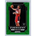 thumbnail image 1 of 2024-25 Panini Prizm Bub Carrington #20 Green Emergent RC, 1 of 3