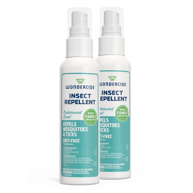 Repelente de insectos Wondercide Cedarwood con aceites naturales, 118 ml, 2 unidades