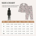 thumbnail image 4 of Pajama Sets for Women 2 Pcs, Dalmatian Dog Cute Button Down Long Sleeve Sleepwear Lounge PJ Sets, 4 of 6
