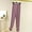 Purple, variant on YHAJDS Womens Pajama Bottoms Elastic Waist Cuffed Ankle Lounge Sleep Pants