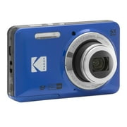 Kodak PIXPRO Friendly Zoom FZ55 Digital Camera (Blue) with Camera Case Bundle