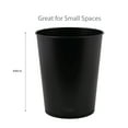 thumbnail image 5 of Bath Bliss 5L Iron Trash Can in Matte Black - 7.7" x 9.6", 5 of 7