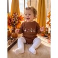 thumbnail image 5 of RUINIXCW Newborn Baby Girl Boy Thanksgiving Knit Sweater Romper Outfit Infant Boy Girl Fall Winter Clothes Turcky Goose Loose Long Sleeve Bodysuit, 5 of 10