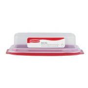Rubbermaid 3930 Butter Dish, 0.25 lb Capacity, Plastic, Clear, 7.8 in L, 3 in W, 2 in H