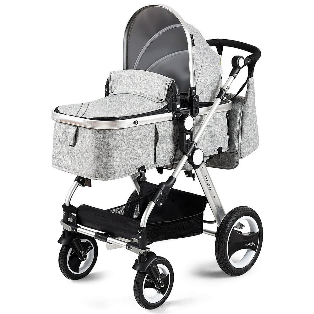 Costway Folding Aluminum Infant Baby Stroller Kids Carriage Pushchair W