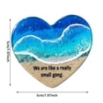 thumbnail image 3 of WabiNook​ Handmade Ocean Glass Heart Ornament Mini Beach Decor for Friends 1 PC,Sky Blue, 3 of 4