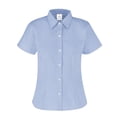 thumbnail image 1 of Camisa Oxford Manga Corta para Dama, Color Azul Cielo 75% Algodón y 25% Poliéster., 1 of 3