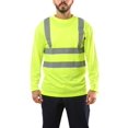 thumbnail image 1 of Kolossus 100% Polyester ANSI Class 2 Compliant High Safety Visibility Long Sleeve Safety Shirt (High Visibility, XXX-Large), 1 of 4
