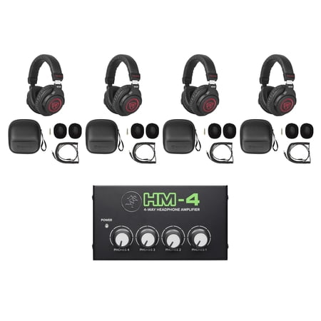Studio Bundle w/4) Rockville PRO-M50 SR Headphones Bundle with Mackie Headphone Amplifier price history on PriceWatchPro