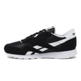 thumbnail image 3 of Zapatillas Reebok Classic Nylon para mujer, negras y blancas, 9.5, 3 of 6