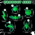 thumbnail image 2 of Monebena 60 Pcs Halloween Glow in the Dark Spider Rings Luminous Bat Ring Plastic Rings for Kids Bug Party Favors Trick or Treat Gifts Kids Costume Props Accessories Cupcake Topper Party Decoration, 2 of 7