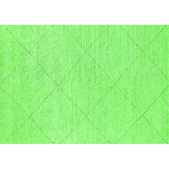 Ahgly Company Indoor Rectangle Solid Green Modern Area Rugs, 3' x 5'