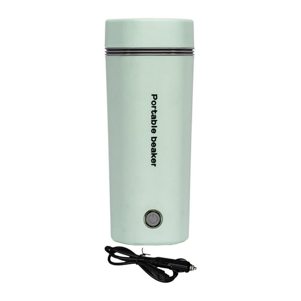 Taza calefactora para coche, vaso portátil de calentamiento rápido, taza para té y café, Taza de Viaje de 400ml, taza calentada para té y café , 12V 12V verde