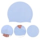 thumbnail image 3 of Gorro de natación de silicona impermeable de color sólido azul de 1 pieza de Bargains Únicos, 3 of 5