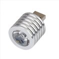 thumbnail image 3 of 5X Aluminio 3W LED USB Enchufe de Lampara Linterna Proyector Luz, 3 of 5