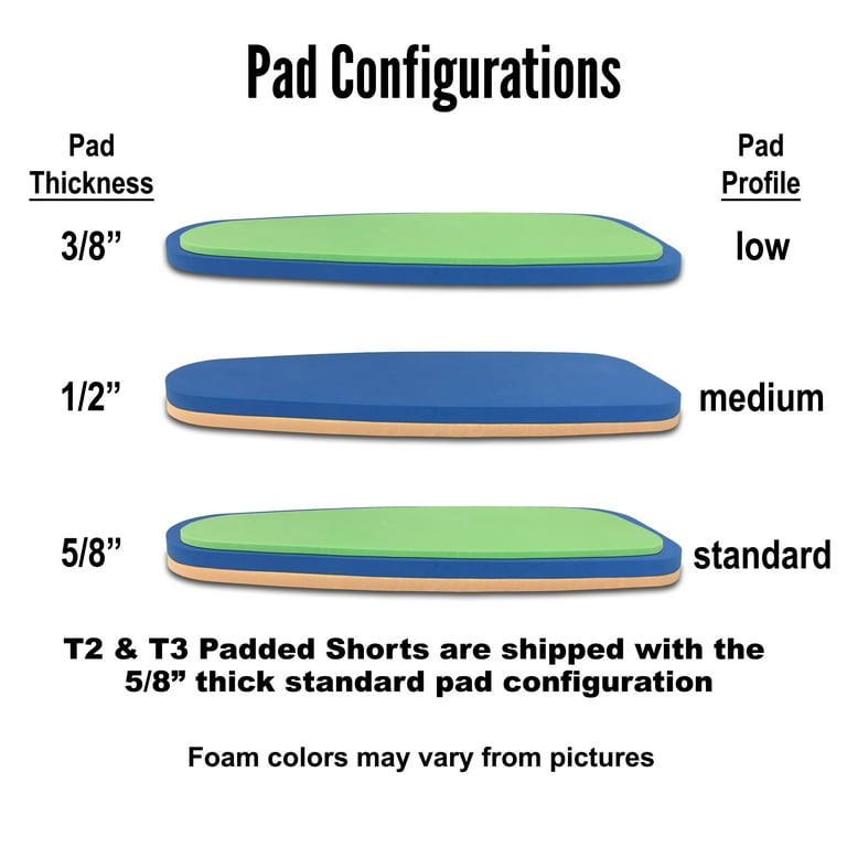 Tortoise Pads T2 Seven Pad Impact Protection System Padded Shorts for  Snowboarding Skiing Skateboarding Skating Freestyle Scooter (Adult Large) 
