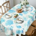 thumbnail image 2 of Oval Tablecloth 60x84in for Oval Table Waterproof Table Cloths for Dining Room Indoor Outdoor Table Cloth, 2 of 6
