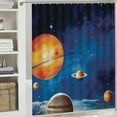 thumbnail image 6 of Pratyus Space Art Printed Shower Curtain Set with Hooks, Easy Care 100% Polyester Fiber Bathroom Decoration, Various Sizes Available 36x72, 6 of 7