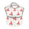 thumbnail image 2 of Hirioo Funny Gnomes for Baby Waterproof Pocket Bib Adjustable Closed for Babies Toddlers with Large Pocket 6-24Months, 2 of 8