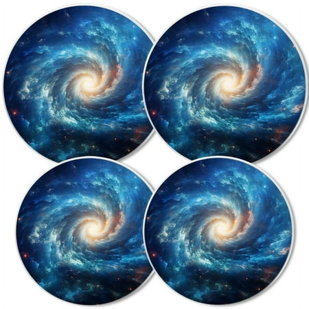 

Electric Stove Burner Covers Set of 4 White Round Cover for Gas Stovetop 8 and 10 Inch Realistic Photograph Of Spiral Galaxy