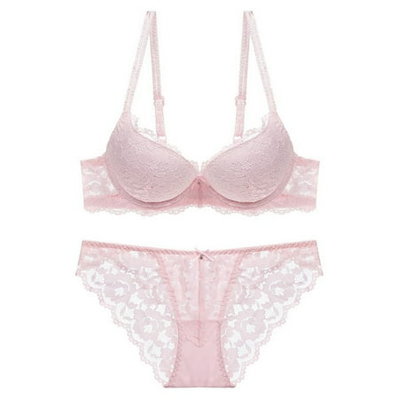 WIZUTIZ Babydoll Lingerie for Women Two Piece Bride Wedding Night Underwear Corset Thin Sponge Transparent Bra With Large Chest And Small Lace Women s Sexy Lingerie Bra Set Online Shopping