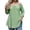 Green, variant on Off Shoulder Tops for Women Plus Size Peplum Blouse 3/4 Sleeve Solid Color Dressy T Shirts Eyelet Tunic Tops Summer Elegant Blouse