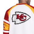 thumbnail image 4 of Men's Starter  White Kansas City Chiefs Infield Play Raglan Pullover Jacket, 4 of 4