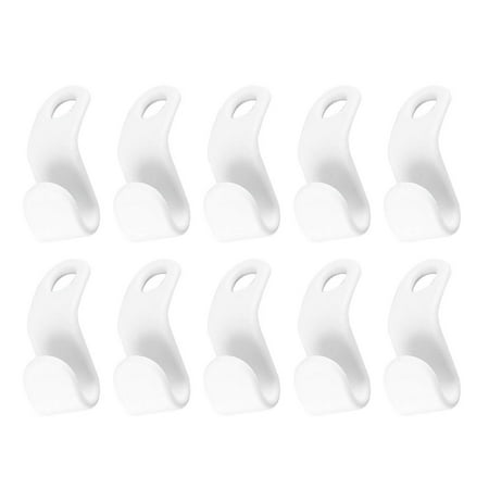 

Alloet 50pcs Hanger Clothes Storage Hanger Hook Durable PP for Household (10pcs)