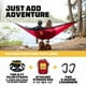 thumbnail image 4 of Wise Owl Outfitters Hamaca de camping – Elementos esenciales para acampar, hamaca portátil con correas para árboles de hasta 400 libras, hamaca para exterior, senderismo y viajes – individual, azul ma, 4 of 5